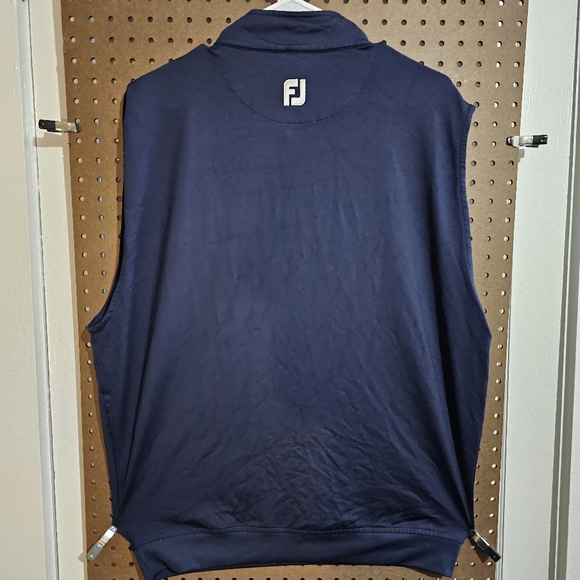 FootJoy FJ 1/4 Zip Pullover GolfVest Sleeveless Blue - Picture 6 of 7
